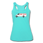 Women’s Racerback Tank - Free Taco Van - turquoise