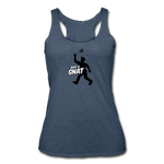 Women’s Racerback Tank - Bust A Gnat - heather navy