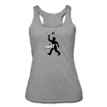 Women’s Racerback Tank - Bust A Gnat - heather gray