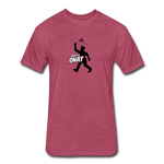 Fitted Men's T-Shirt - Bust A Gnat - heather burgundy