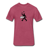 Fitted Men's T-Shirt - Bust A Gnat - heather burgundy