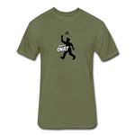 Fitted Men's T-Shirt - Bust A Gnat - heather military green