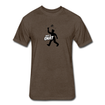 Fitted Men's T-Shirt - Bust A Gnat - heather espresso