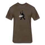 Fitted Men's T-Shirt - Bust A Gnat - heather espresso