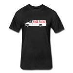 Fitted Men's T-Shirt - Free Taco Van - black