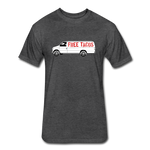 Fitted Men's T-Shirt - Free Taco Van - heather black