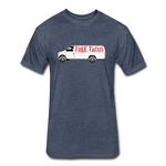 Fitted Men's T-Shirt - Free Taco Van - heather navy