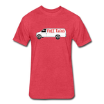 Fitted Men's T-Shirt - Free Taco Van - heather red