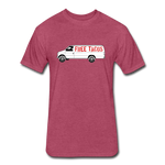 Fitted Men's T-Shirt - Free Taco Van - heather burgundy