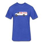 Fitted Men's T-Shirt - Free Taco Van - heather royal