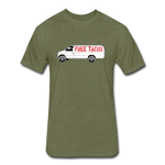 Fitted Men's T-Shirt - Free Taco Van - heather military green