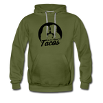 Men’s Premium Hoodie - My Love Language Is Tacos - olive green