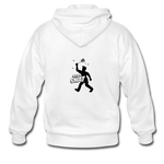 Men's Heavy Blend Zip Hoodie - Bust A Gnat - white