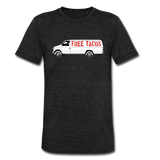 Men's Tri-Blend T-Shirt - Free Taco Van - heather black