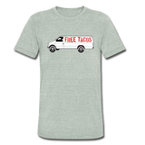 Men's Tri-Blend T-Shirt - Free Taco Van - heather gray