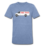 Men's Tri-Blend T-Shirt - Free Taco Van - heather Blue