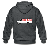 Men's Heavy Blend Zip Hoodie - Free Taco Van - deep heather