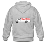 Men's Heavy Blend Zip Hoodie - Free Taco Van - heather gray