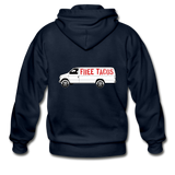 Men's Heavy Blend Zip Hoodie - Free Taco Van - navy