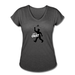 Women's V-Neck T-Shirt - Bust A Gnat - deep heather