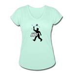 Women's V-Neck T-Shirt - Bust A Gnat - mint