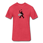 Fitted Men's T-Shirt - Bust A Gnat - heather red