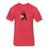 Fitted Men's T-Shirt - Bust A Gnat - heather red