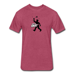 Fitted Men's T-Shirt - Bust A Gnat - heather burgundy