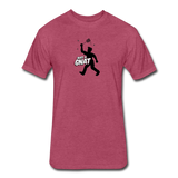 Fitted Men's T-Shirt - Bust A Gnat - heather burgundy