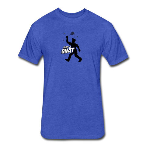 Fitted Men's T-Shirt - Bust A Gnat - heather royal