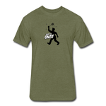 Fitted Men's T-Shirt - Bust A Gnat - heather military green