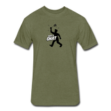 Fitted Men's T-Shirt - Bust A Gnat - heather military green