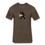 Fitted Men's T-Shirt - Bust A Gnat - heather espresso