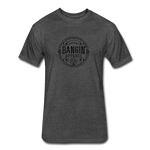 Fitted Men's T-Shirt - Bangin' Apparel Co. Logo (Black) - heather black