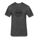 Fitted Men's T-Shirt - Bangin' Apparel Co. Logo (Black) - heather black