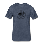 Fitted Men's T-Shirt - Bangin' Apparel Co. Logo (Black) - heather navy