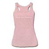 Women’s Racerback Tank - Tacos Are Foreplay (White) - heather dusty rose