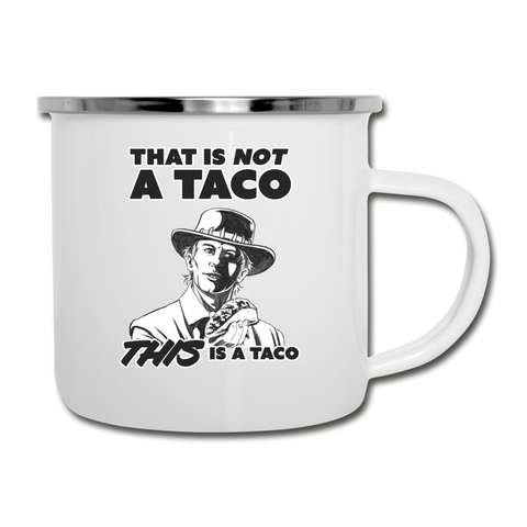 Camper Mug - This Is A Taco - white