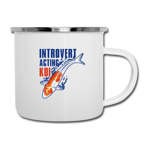 Camper Mug - Introvert Acting Koi - white