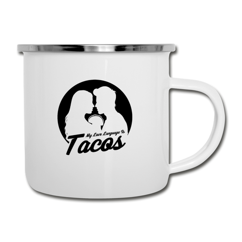 Camper Mug - My Love Language Is Tacos - white