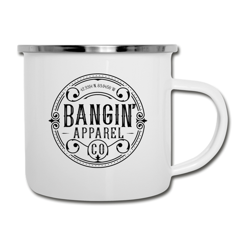 Camper Mug - Bangin' Apparel Co. Logo - white