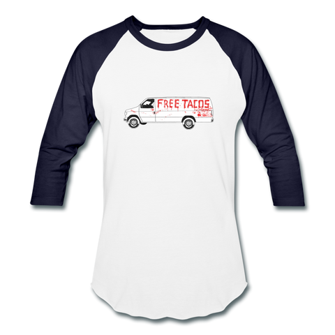 Baseball T-Shirt - Free Taco Van Extreme Edition - white/navy