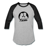 Baseball T-Shirt - My Love Language Is Tacos - heather gray/black