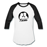 Baseball T-Shirt - My Love Language Is Tacos - white/black