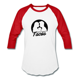 Baseball T-Shirt - My Love Language Is Tacos - white/red