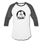 Baseball T-Shirt - My Love Language Is Tacos - white/charcoal