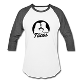 Baseball T-Shirt - My Love Language Is Tacos - white/charcoal