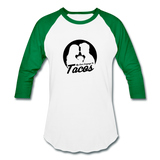 Baseball T-Shirt - My Love Language Is Tacos - white/kelly green