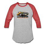 Baseball T-Shirt - My Mind On Tacos - heather gray/red