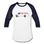 Baseball T-Shirt - Free Taco Van - white/navy